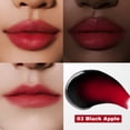 thumbnail image 3 of MILKTOUCH Black Peel Off Lip Tattoo - Labial mate de larga duración, resistente al agua y a prueba de transferencia, altamente pigmentado, tinte labial de larga duración (4,5 g) #03 Black Apple, 3 of 9