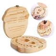 thumbnail image 4 of Caja para dientes de leche, caja de madera para guardar recuerdos para niños, adecuada para dientes de leche,, 4 of 5
