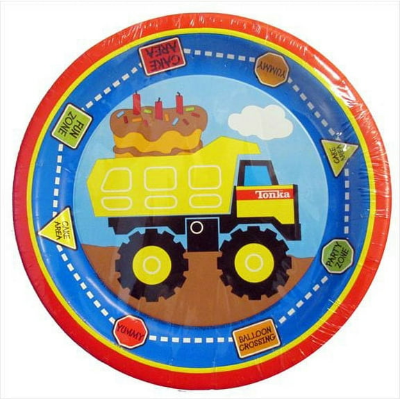 Tonka Construction Large Paper Plates (8ct)