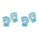 thumbnail image 4 of Sonducket Poliéster Cálido Con Regalos Pensativos Guantes Sin Dedos Con Garra De Oso Guantes De Medio Dedo Fáciles De Usar verde verde 2Conjunto, 4 of 6