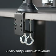 VIVO Steel Quad Monitor Desk Mount Adjustable 3 + 1 Stand | 4 Screens up to 32