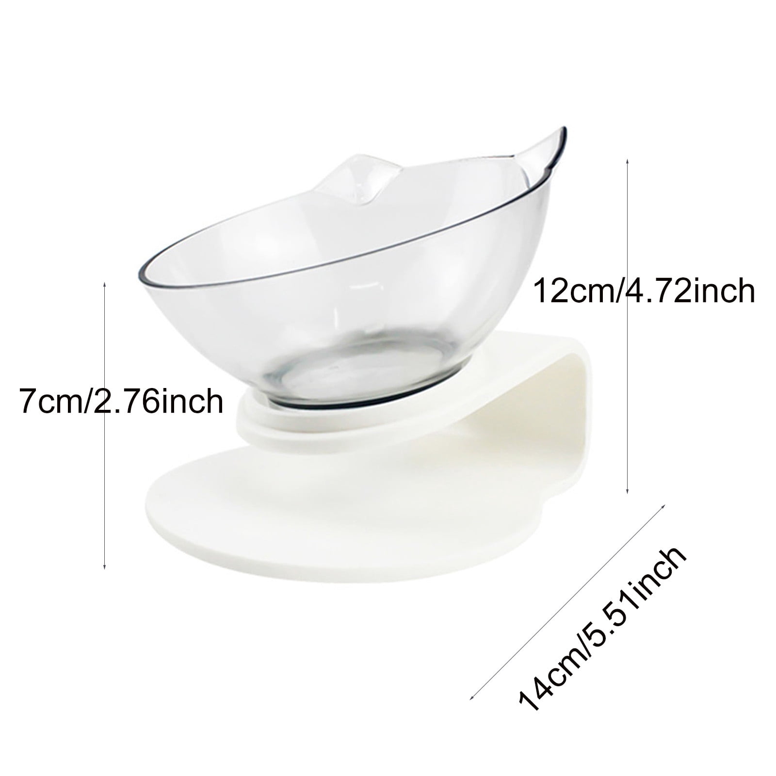 3 Set of Pet Dog Slow Feed Tilt 15° Spine Bowl Drinking Protection Stomach Bowl