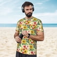 thumbnail image 4 of Wukai Sunflower Cornflower Poppy Print Men's Short-Sleeved Mesh T-Shirt,Quick-Dry Short Sleeve Workout T-Shirt-5X-Large, 4 of 8