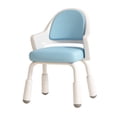 thumbnail image 2 of Silla para niños para mesa de estudio, silla de altura ajustable, silla sólida para niños, silla para niños pequeños para mesa para guardería, aula, Azul, 2 of 8