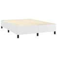 thumbnail image 2 of vidaXL Box Spring Bed with Mattress White 137x190 cm Full Faux Leather, 2 of 5