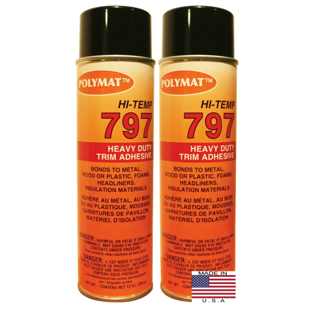 QTY2 Polymat 797 High Temperature [160F] Spray Adhesive MARINE