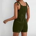 thumbnail image 4 of POROPL Shorts for Women Fashion Loose Wide Leg Shorts with Pockets Lace-Up Jumpsuit Short, 4 of 9