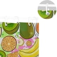 thumbnail image 5 of Coolnut Watercolor Fruits Bath Shower Curtain Liners 66x72in 100% Polyester Waterproof with Curtain Hook, 5 of 6