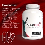 Max International MaxGXL, Unique NAC Formula, Immune and Detox Support, 180 Caps
