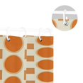 thumbnail image 5 of Yayeee Shower Curtain with Hooks 72"x72" Waterproof Fabric Bathroom Hanging Decor, Orange Geometric Pattern, 5 of 5