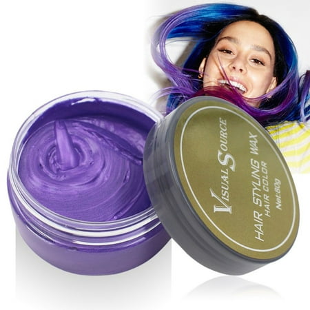 Unisex Hair Wax Color Dye Styling Cream Mud, Natural Hairstyle Pomade, Washable Temporary,Party