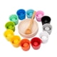thumbnail image 1 of Pelotas en vasos Montessori Juguete para combinar y contar Juguete para niños Aprendizaje preescolar 12 colores, 1 of 9