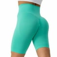 thumbnail image 3 of Tqyyweavej Women's Shapewear Shorts High Waisted Tight Lounge Yoga Shorts Tummy Control Solid Color Workout Booty Shorts Size S to L, 3 of 3