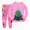 H01-Pink, variant on TOWED22 Cute Baby Girl Clothes Long Sleeve Print Sweatshirt Top and Pants Set Toddler Girl Fall Outfits Size:4-5 Y,Color:Green
