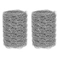 thumbnail image 1 of Uxcell 2-Pack Malla de Alambre para Aves de Corral, 3.9 in x 9.8 ft Cerca de Alambre de Hierro para Redes de Aves de Corral/Jardín/Protección de Plantas [Tono Plateado], 1 of 6