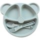 thumbnail image 4 of Juego de vajilla infantil de 3 piezas, juego de platos infantiles divididos | sin BPA | Vajilla infantil estable | sostenible a través del reciclaje de material Adepaton MZQ-0834, 4 of 8