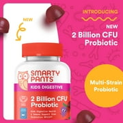 SmartyPants Kids Probiotic Supplement Gummies, 2 Billion CFU, Probiotic for Kids, Grape, 30 Ct