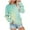 Light Blue, variant on Scyoekwg Womens Sweatshirt Gradient Color Fall Sweatshirt Loose Crewneck Sweatshirt with Pocket Long Sleeve Pullover Casual Sweatshirts for Teen Girls(Light Blue,XXL)