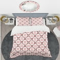 thumbnail image 2 of Designart 'Retro Grid Pattern I' Mid-Century Modern Duvet Cover Set, 2 of 4