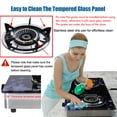 thumbnail image 5 of Hothit Portable 2 Burner Propane Stove Gas Cooktop Tempered Glass 28600 BTU,Black, 5 of 6