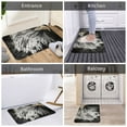 thumbnail image 5 of Bingfone Ink Style Bald Eagle Door Mat 16"x24" Front Entrance Non-Slip Low Profile Washable for Entryway, 5 of 7