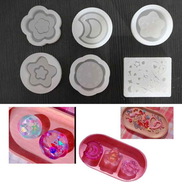DIY Mold Love-heart Resin Shaker Molds Pendant Epoxy Resin Mould