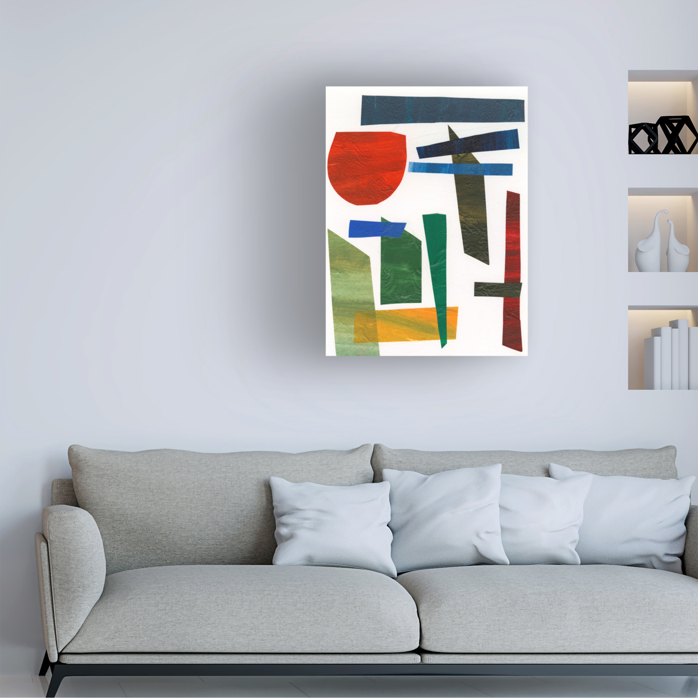 Regina Moore 'Colorful Shapes II' Canvas Art