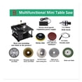 thumbnail image 1 of 200W Table Saw Mini Desktop Electric Saw Cutter Speed Angle Adjustable Cutter for Wood Plastic Acrylic ,Long Lasting, 1 of 6