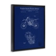 thumbnail image 3 of Stupell Industries Rustic Lodge Blue Motorcycle Blueprint Black Floating Frame Canvas Art, 25 x 31, by Karl Hronek, 3 of 8