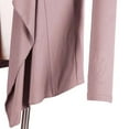 thumbnail image 5 of Urban CoCo Women's Long Sleeve Irregular Hem Cardigan (Lavender, L), 5 of 6