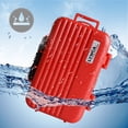 thumbnail image 5 of Étui pour Carte Mémoire, Protecteur de Carte Mémoire Rigide Professionnel Résistant à l'Eau Anti-Choc Compact Boîte de Rangement pour 8 Cartes SD 4 Cartes CF 12 Micro SD/TF (Rouge), 5 of 5