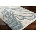 thumbnail image 3 of Mark&Day Area Rugs, 8x10 La Grange Modern Shag Aqua Area Rug, Blue Grey Beige Carpet for Living Room, Bedroom or Kitchen (7'10" x 10'), 3 of 6