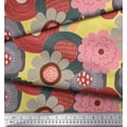 thumbnail image 3 of Soimoi Rayon Crepe Fabric Flower Artistic Decor Fabric Printed Yard 46 Inch Wide, 3 of 3