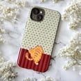thumbnail image 6 of Funny Orange Tabby Cat Butt Case iPhone 17 16 15 14 13 12 11 Pro Plus Mini, Floral Pattern & Red Stripes Cute Hiding Kitten Cover, 6 of 6