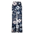 thumbnail image 6 of Xdegoge Vintage Floral Wide Leg Jeans for Women High Waisted Relaxed Fit Botanical Print Denim Trousers Flattering Stretch Pants Office Work Vacation Everyday Outfits, 6 of 6