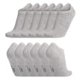 thumbnail image 1 of 6pcs adult men's and women's thin short tube socks sweat-absorbing breathable running leisure cotton socks sports socks - grey, 1 of 5
