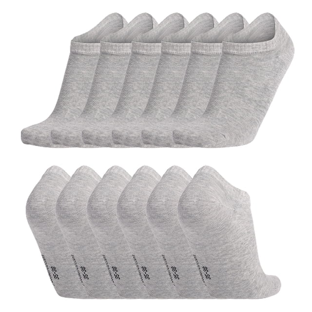 6 pares de calcetines finos y cortos de tubo para hombres y mujeres adultos, que absorben el sudor, transpirables, para correr, ocio, calcetines de algodón, calcetines deportivos