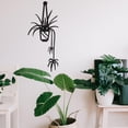 thumbnail image 4 of unbranded De Pared Moderno En Metal Negro Floral Para Y Fácil De Colgar, 4 of 8