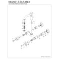thumbnail image 6 of Kingston Brass KS3253BEX Essex Double-Handle Wall-Mount Bridge Kitchen Faucet, Antique Brass, 6 of 7