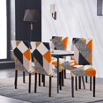 thumbnail image 4 of GHSDFBB Dining Chair Covers Set of 4 Stretch Chair Covers for Dining Room Washable Removable Dining Chair Protector Decoration Chair Slipcover for Kitchen Dining Room,Cube, 4 of 7