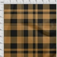 thumbnail image 4 of oneOone Cotton Silk Brown Fabric Tartan Dress Material Fabric Print Fabric By The Yard 42 Inch Wide, 4 of 4
