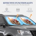 thumbnail image 3 of Kdxio Trip To London Print 2-Piece Sun Shade Front Windshield - Foldable Car Front Window Sunshades For Most Sedans Suv Truck, 3 of 6