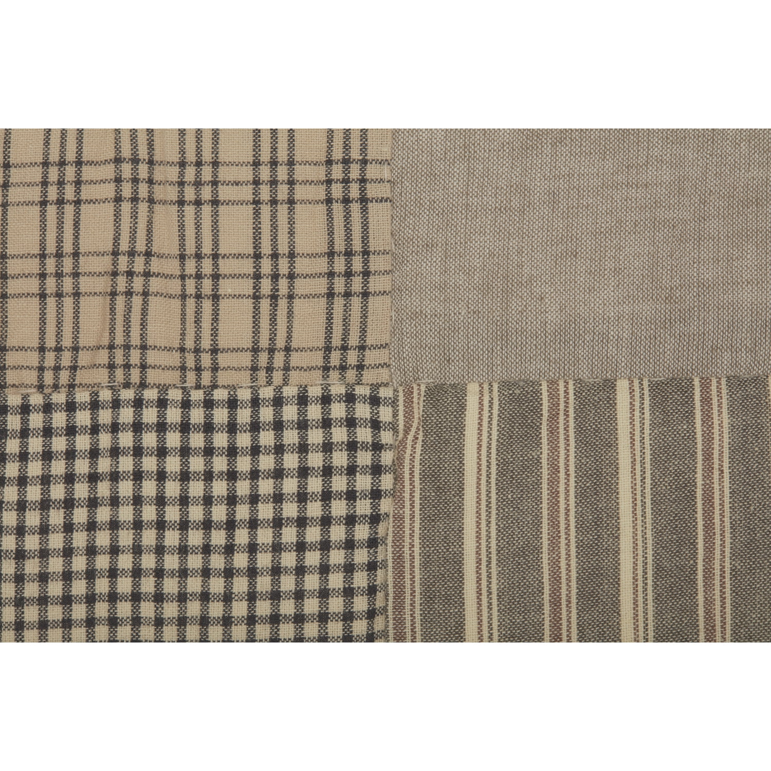 VHC Brands Sawyer Mill Daybed Quilt Set, Charcoal Grey