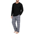 thumbnail image 6 of VV AVEORS Mens Pajama Set Pjs Christmas Plaid Sleepwear Cotton Lightweight Long Sleeve Pjs Soft Comfy Sleep Set With Pocket White S, 6 of 8