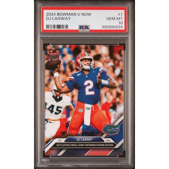Graded 2024 Topps Bowman U Now DJ Lagway #7 Rookie RC Football Card PSA 10 Gem Mint