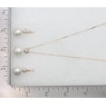 thumbnail image 5 of Faship Clear Crystal Mother Of Pearls Rose Gold Plated Floral Necklace Earrings Set, 5 of 5