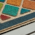 thumbnail image 5 of Mohawk Home Ornamental Entry Mat Ornamental Crosshatch Mat Scatter, 2'x4', Teal & Orange, 5 of 5