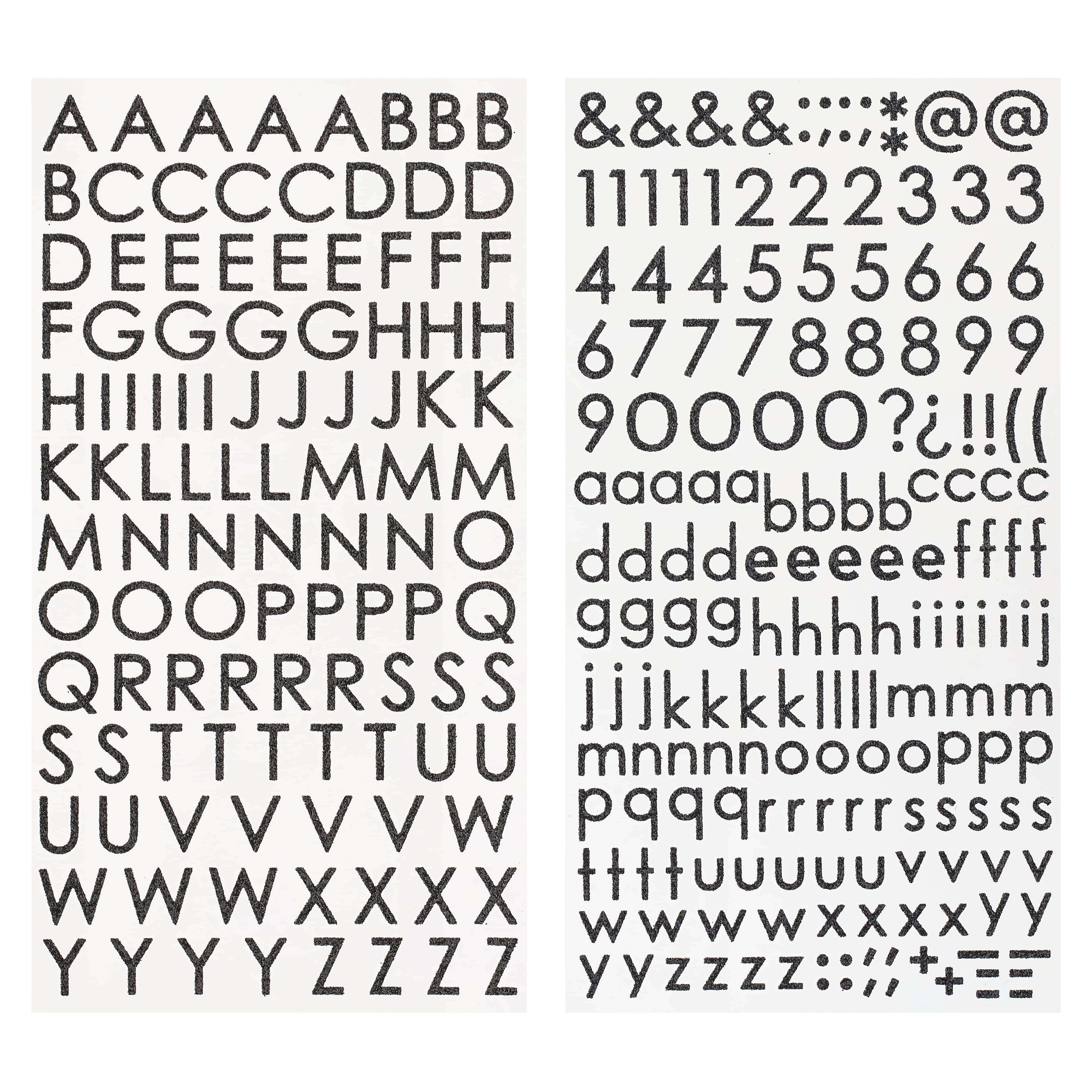 Recollections Glitter Block Alphabet Stickers, 12 Pack