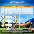 thumbnail image 3 of Vizari Club Soccer Ball for Youth & Adults | Sizes Mini, 3, 4, 5 | Perfect for Training & Matches - BARCELONA, 4, 3 of 6