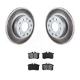 thumbnail image 1 of Transit Auto Rear Coated Disc Brake Rotors and Semi-Metallic Pads Kit for Car 2011 Volkswagen Golf with 256mm Diameter Rotor KGS-101882, 1 of 2